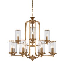 Esra Brass Iron 12 Light Pendant